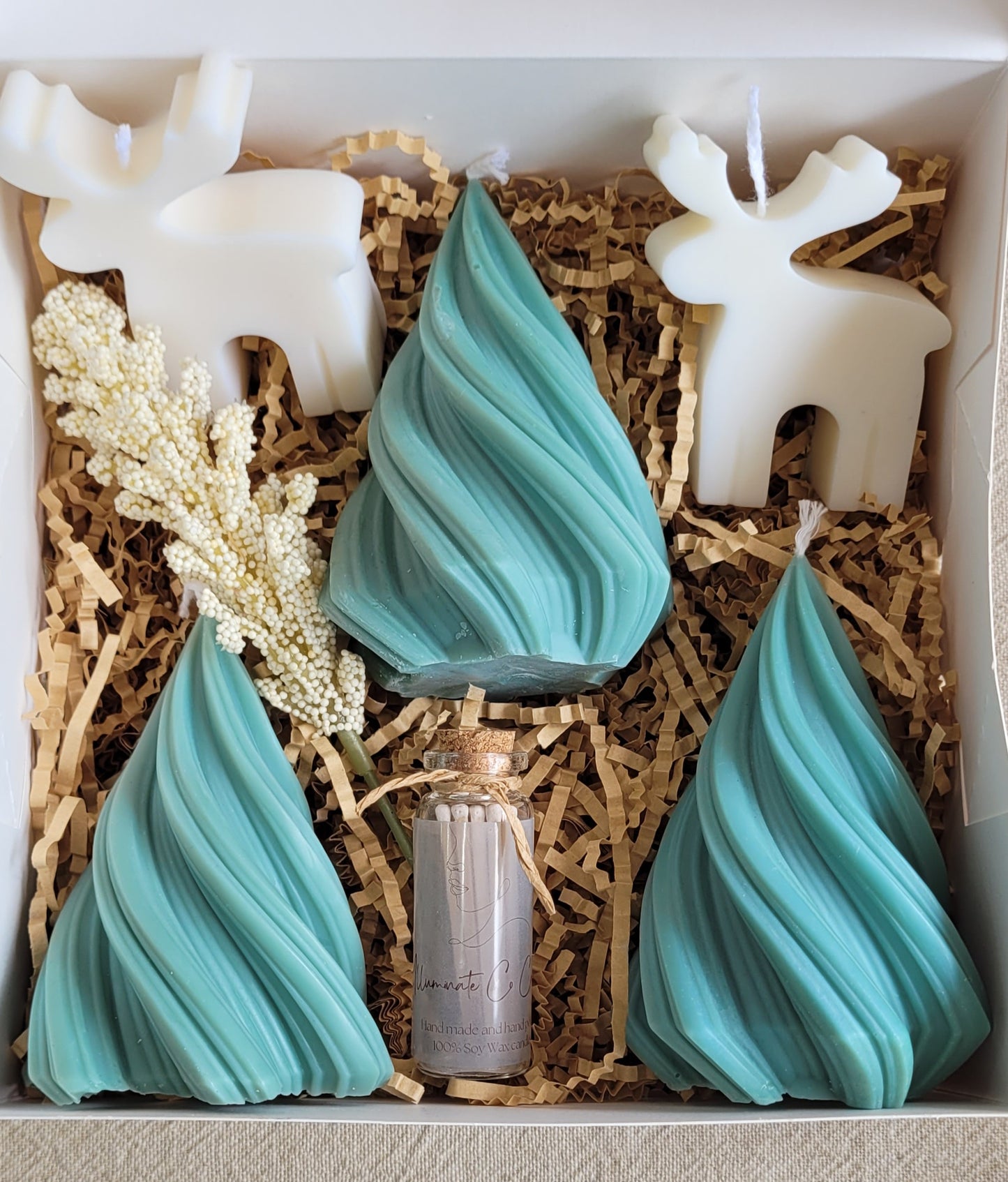 Geo Christmas tree gift box