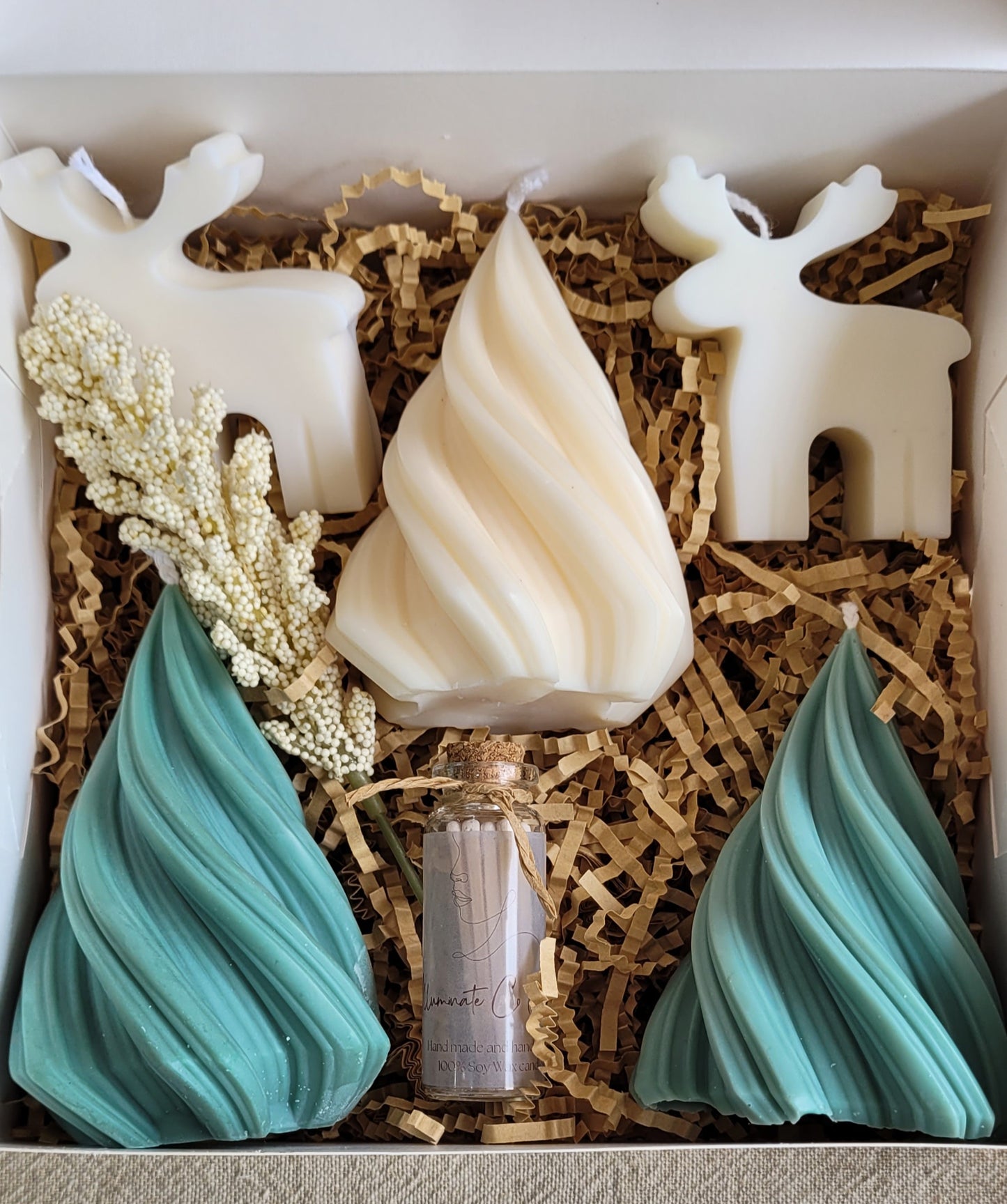 Geo Christmas tree gift box
