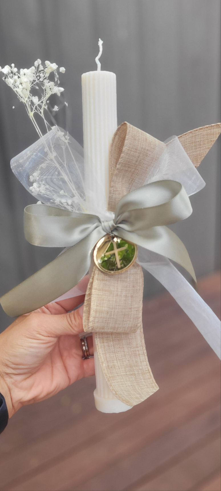 Palm Sunday Colomn Candle