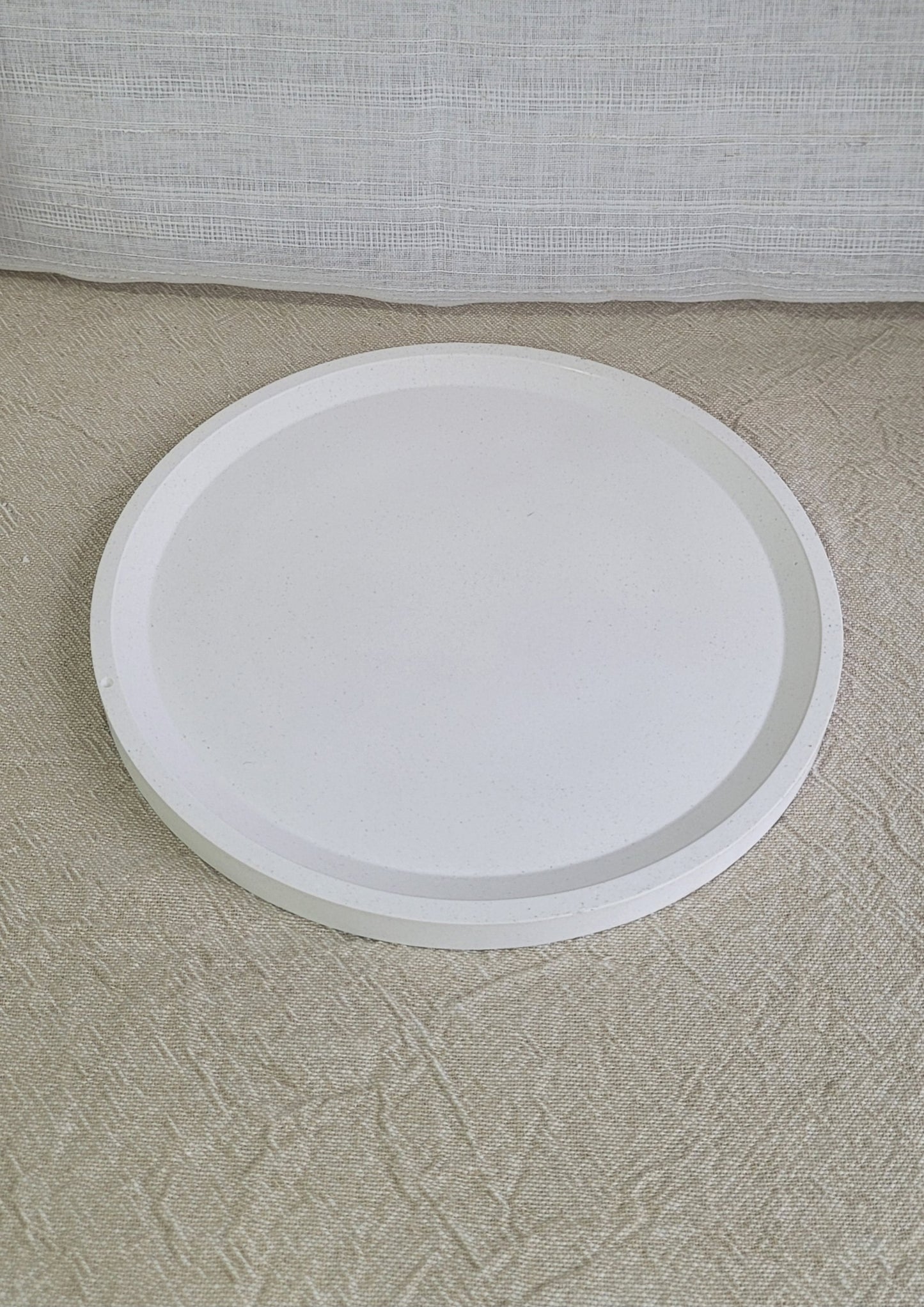 Round candle plate