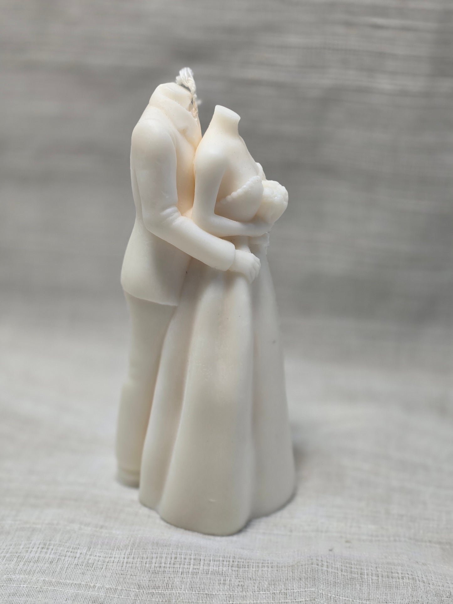 Loving couple candle