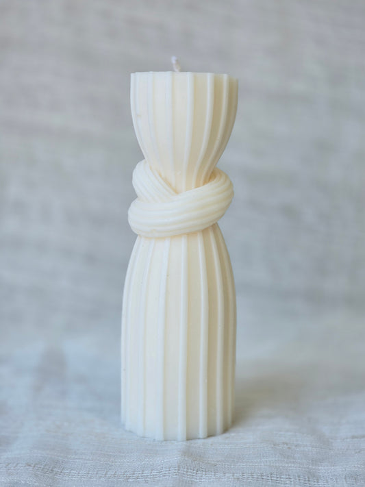 Knotted Pillar Candle