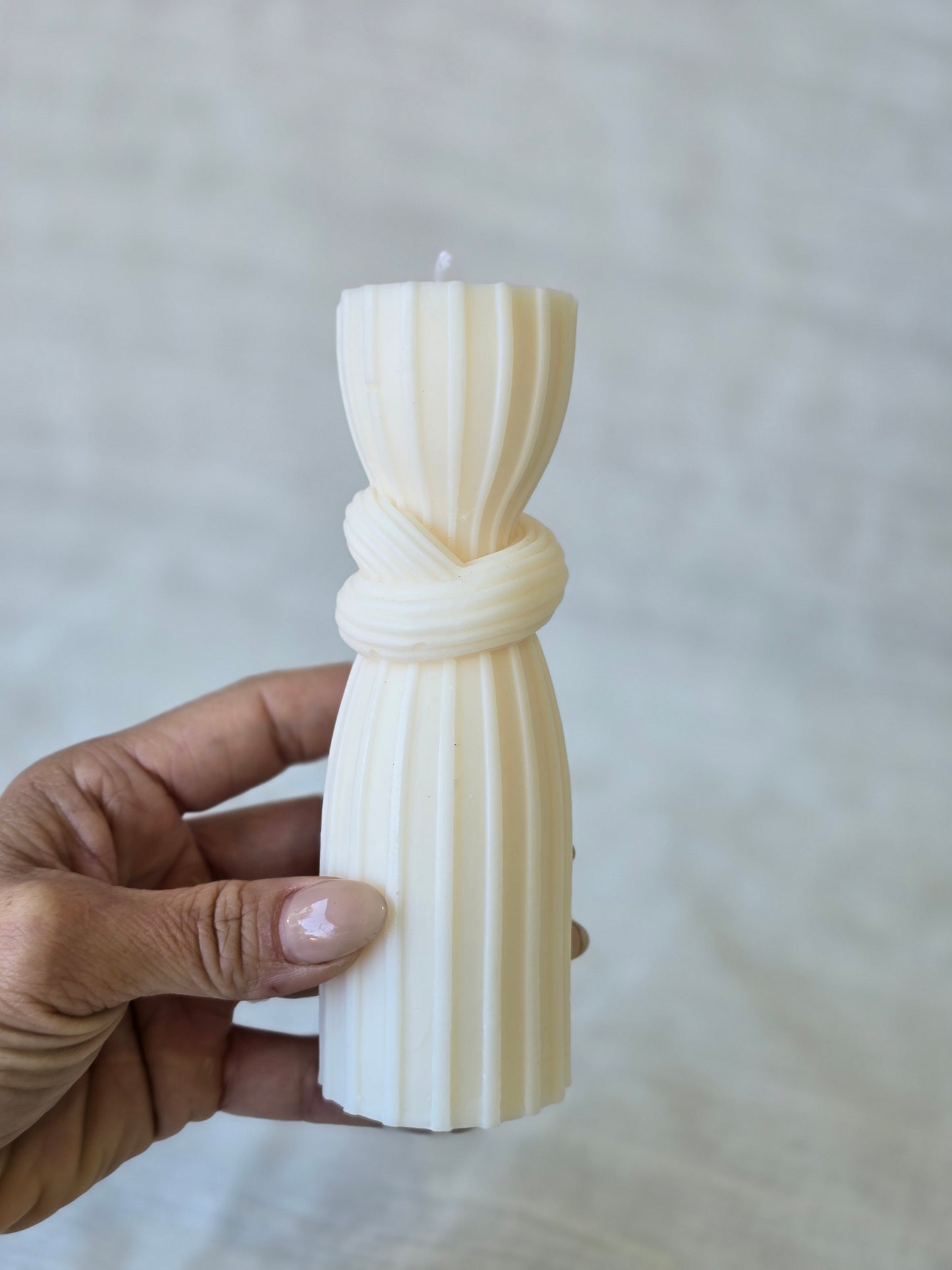 Knotted Pillar Candle