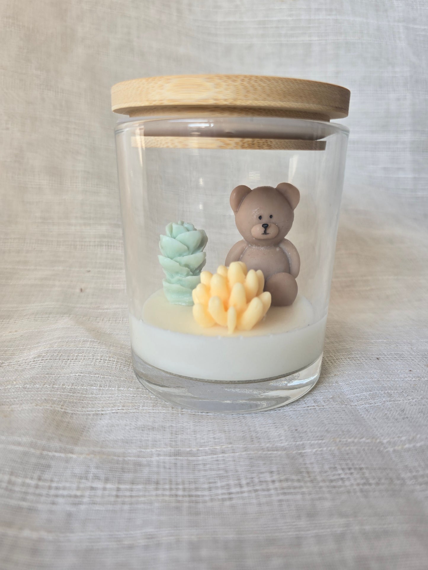 Welcome Baby Candle – Customizable Flowers & Vinyl Message