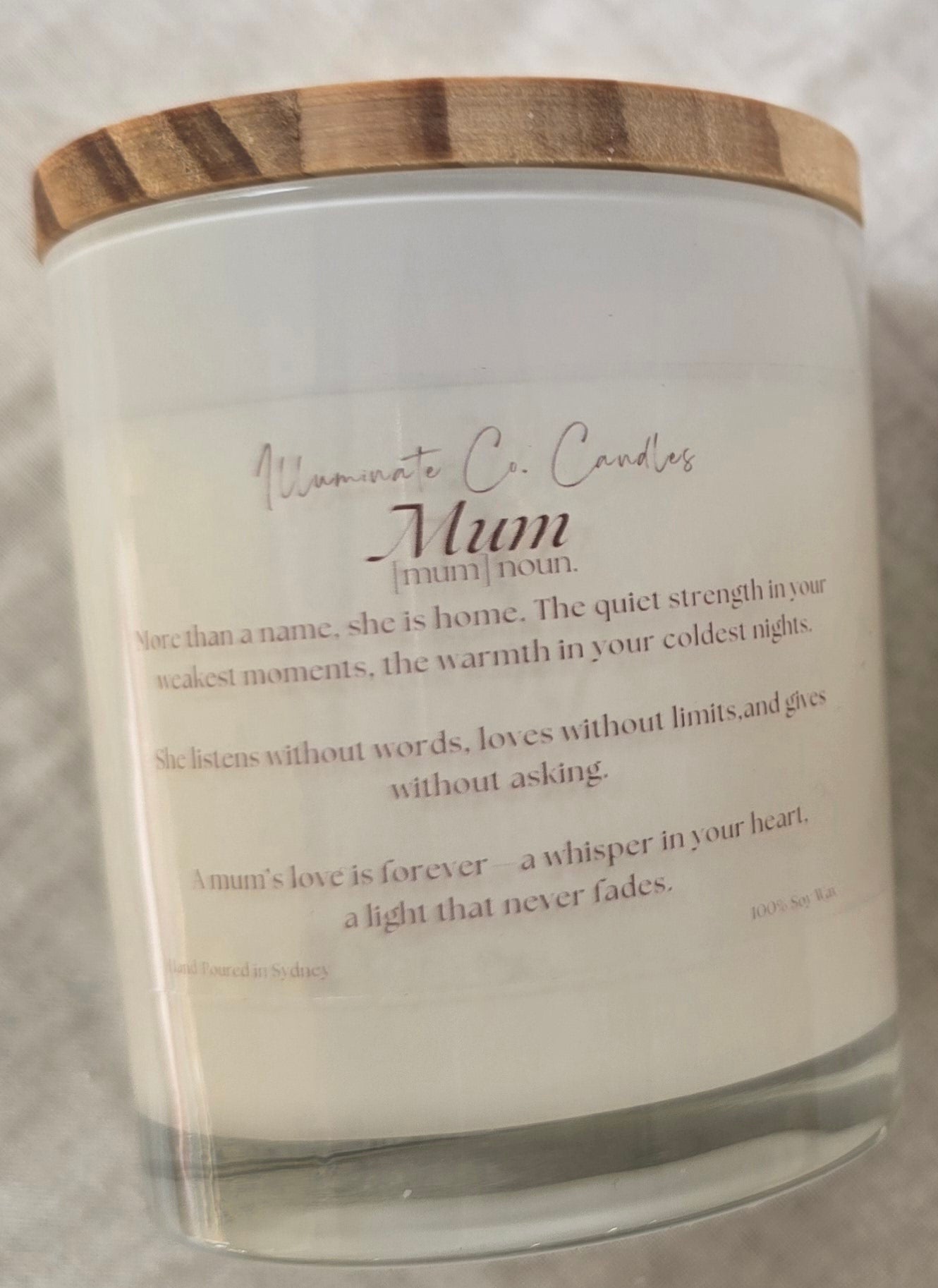 Mum Tribute Candle 250g