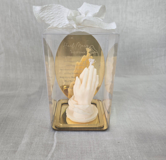 Hands of Grace – Hail Mary Candle Set